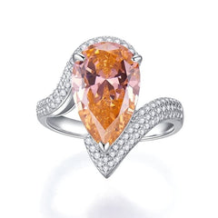 iiAthena Pear Cut Padparadscha Ring