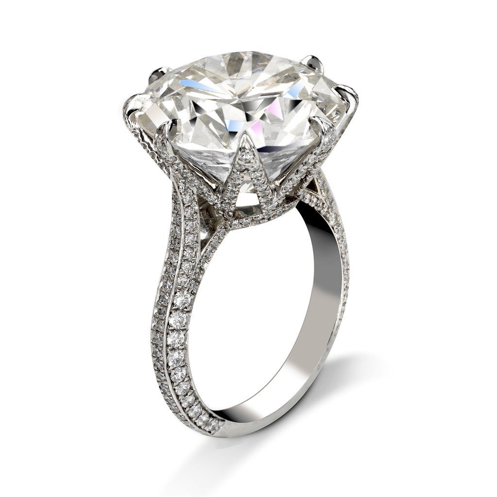 iiAthena 6ct Round Moissanite Engagement Ring