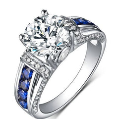 iiAthena Round Moissanite Engagement Ring