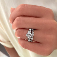 iiAthena Round Moissanite Engagement Ring