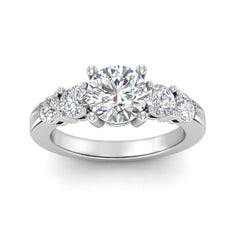 iiAthena Round Moissanite Engagement Ring