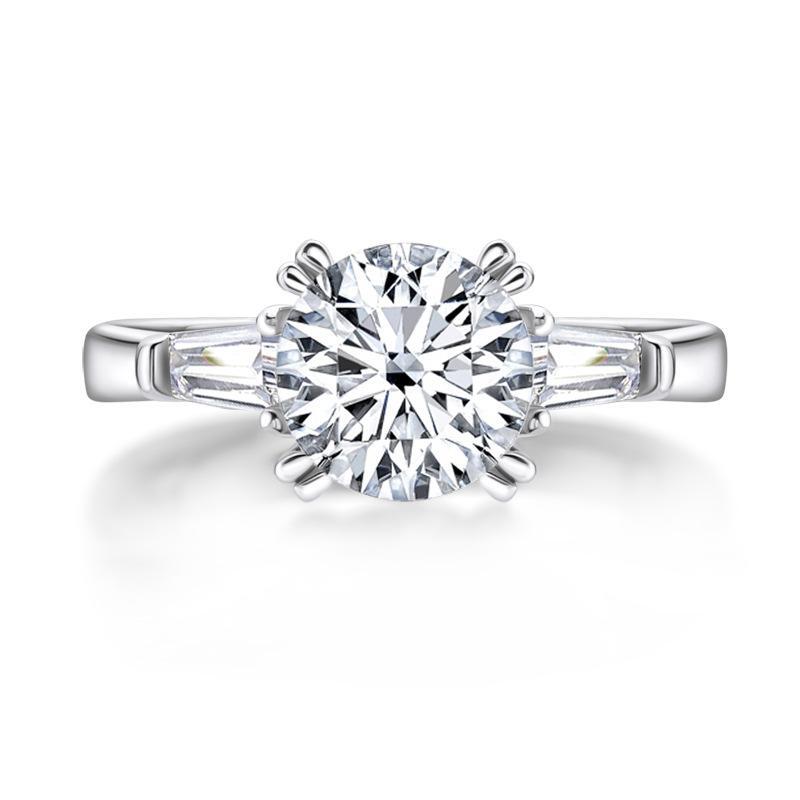 2.0ct Three Stone Moissanite Engagement Ring – iiAthena