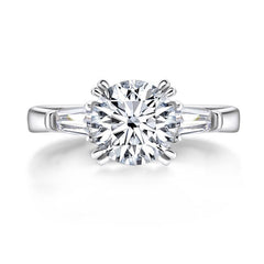 2.0ct Three Stone Moissanite Engagement Ring