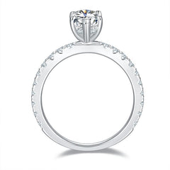 2.0ct /4.0ct Marquise Cut Moissanite Engagement Ring