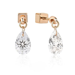 0.5ct/ 1ct Moissanite Earrings With Square Screw Backs