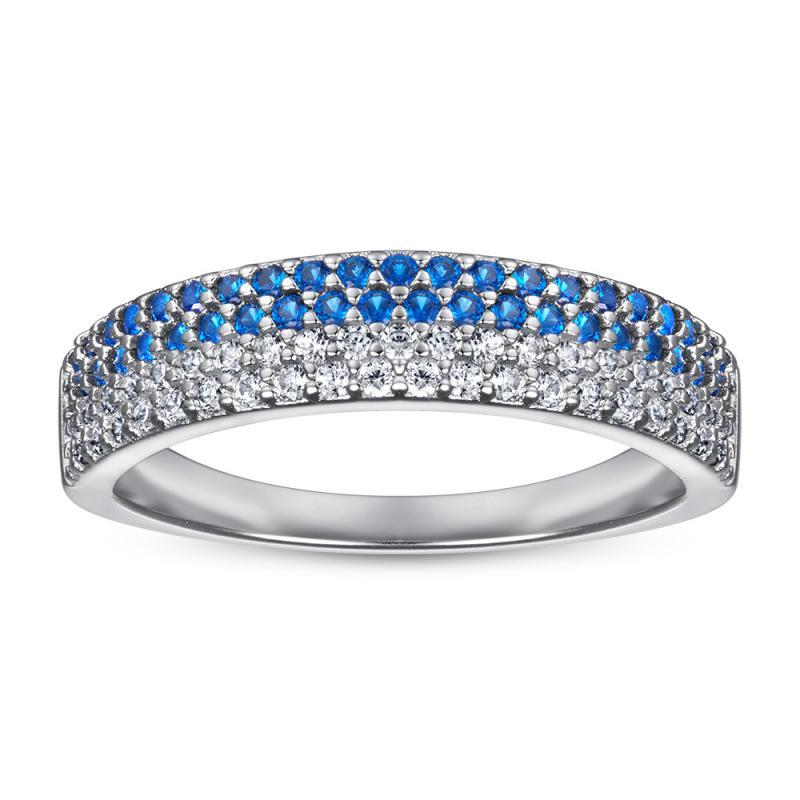 iiAthena Blue Sapphire Eternity Band For Women